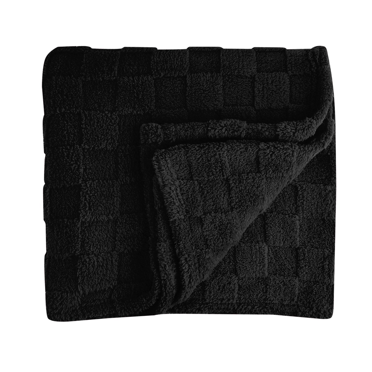 Picture of Rpet Checkered Sherpa Blanket