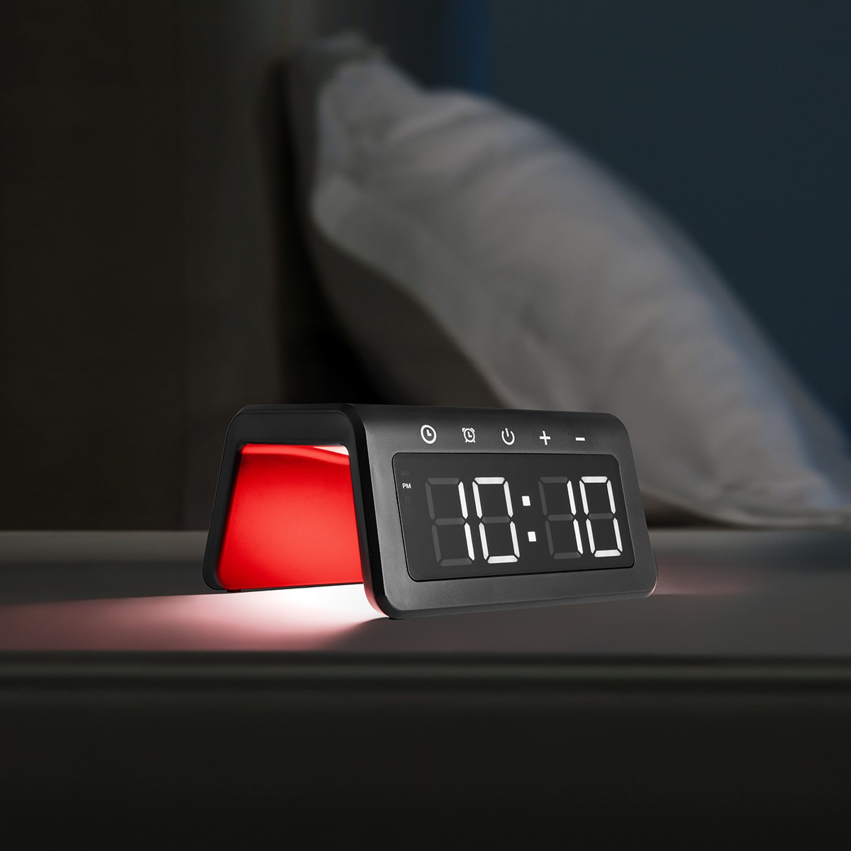 Picture of 15w Light-up Wireless Charger Alarm Clock
