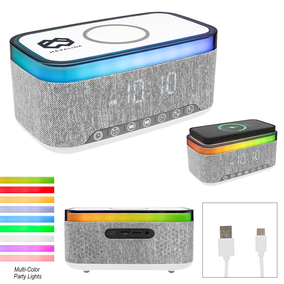 Picture of Rise & Shine Clock With Light-up Speaker & Charger