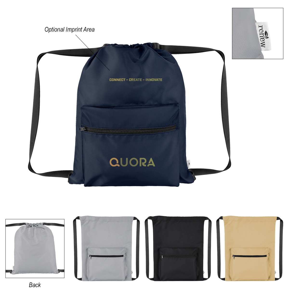 Picture of Anywhere Rpet Drawstring Bag