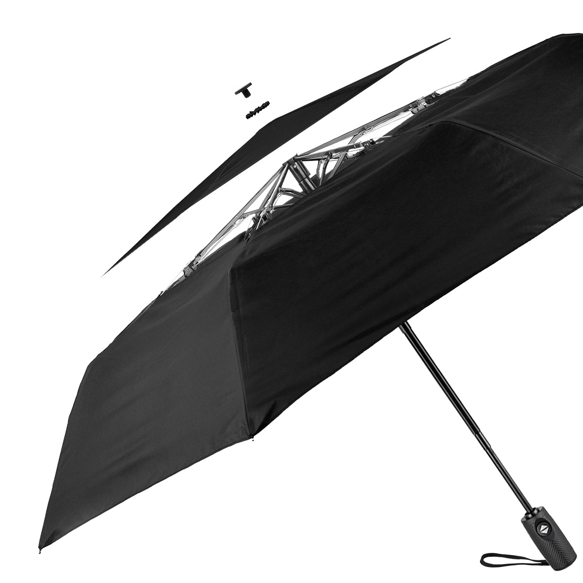 Picture of 42" Telescopic Folding Umbrella With 100% Rpet Canopy