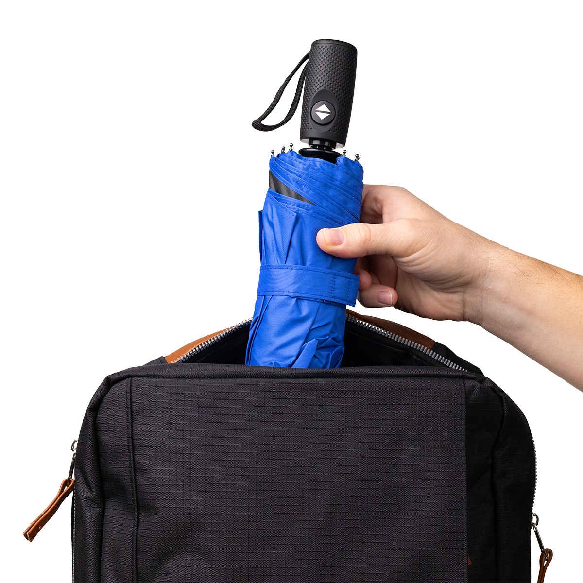 Picture of 42" Telescopic Folding Umbrella With 100% Rpet Canopy