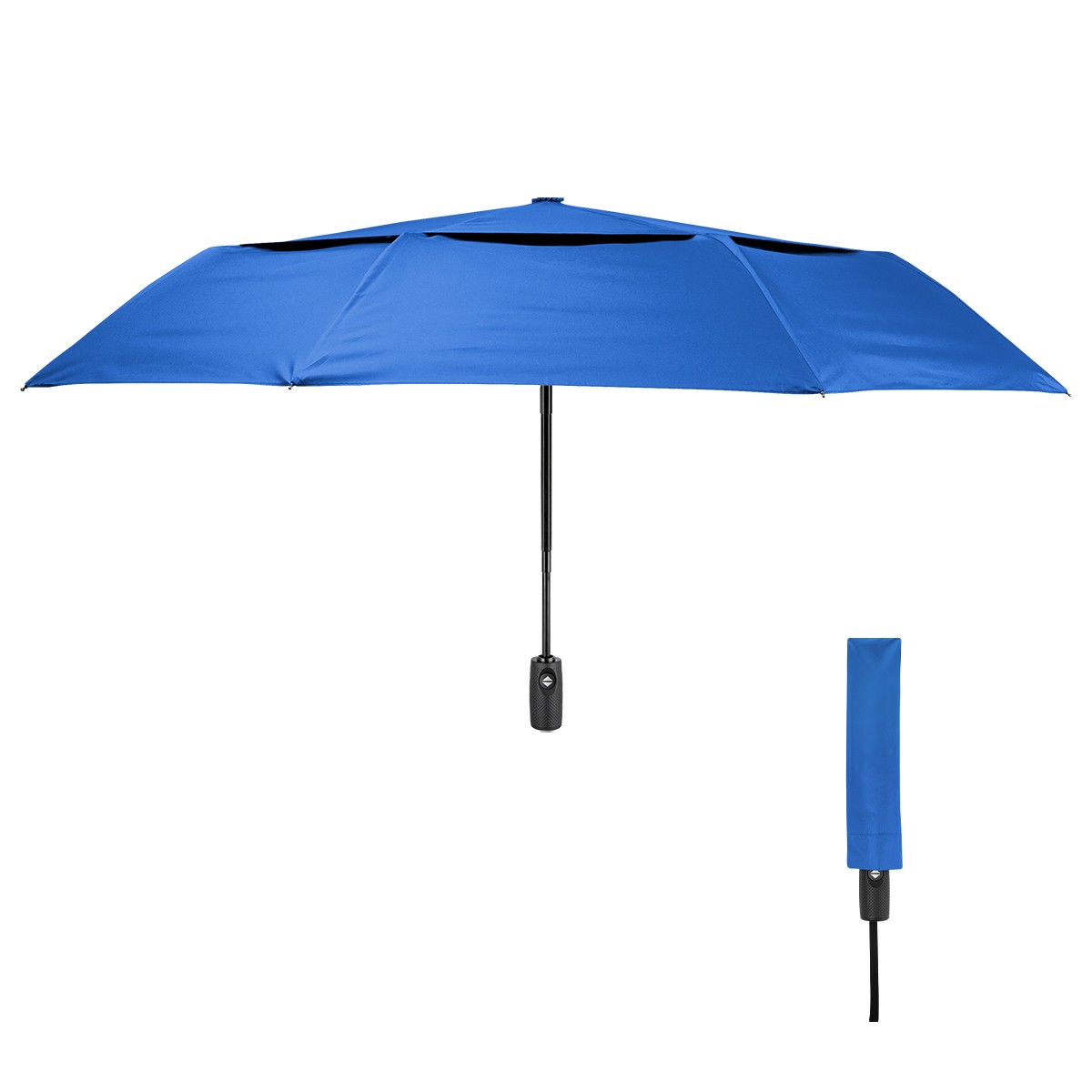 Picture of 42" Telescopic Folding Umbrella With 100% Rpet Canopy