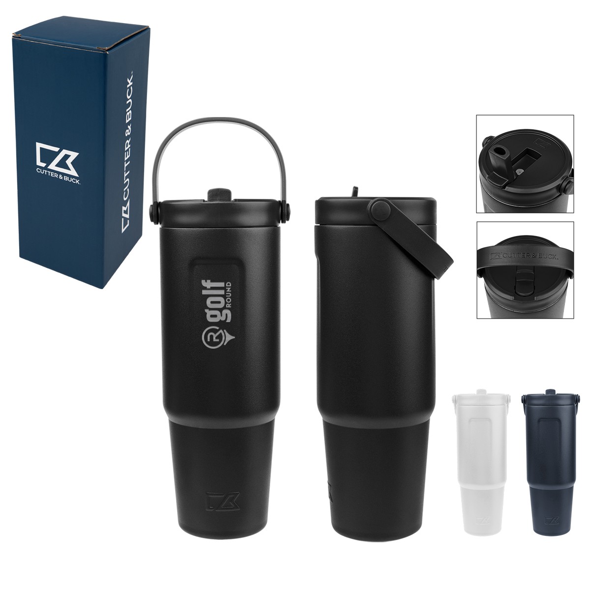 Picture of 32 Oz. Cutter & Buck® Recycled Stainless Steel Tumbler