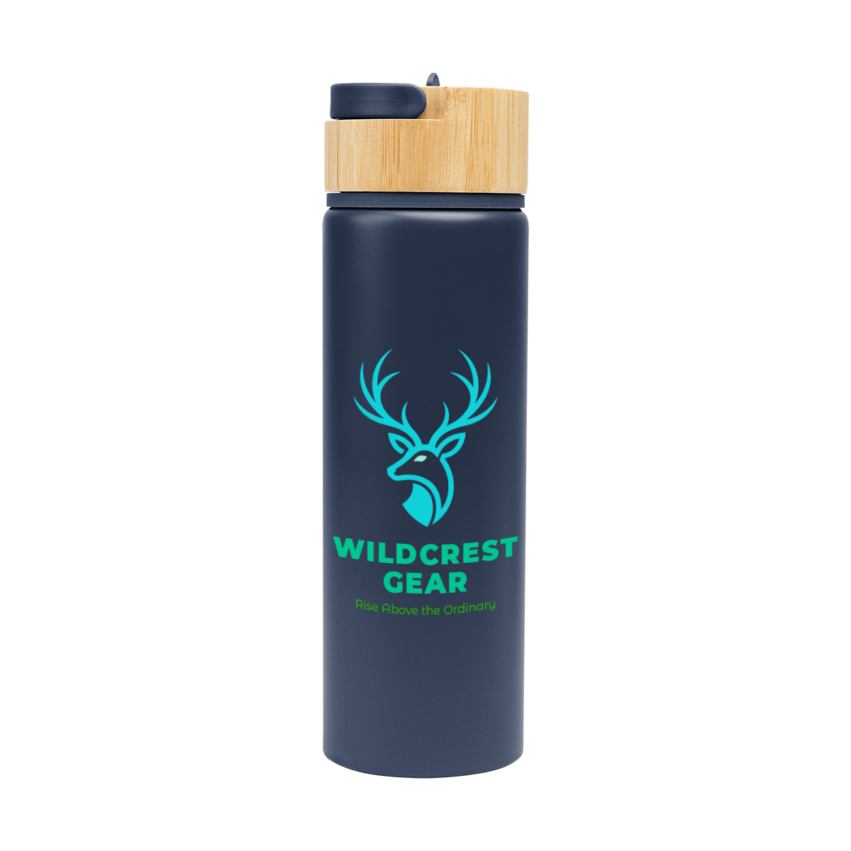 Picture of 27 Oz. Ellis Recycled Aluminum Bottle With Bamboo Lid