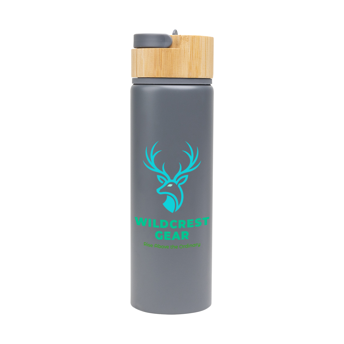 Picture of 27 Oz. Ellis Recycled Aluminum Bottle With Bamboo Lid