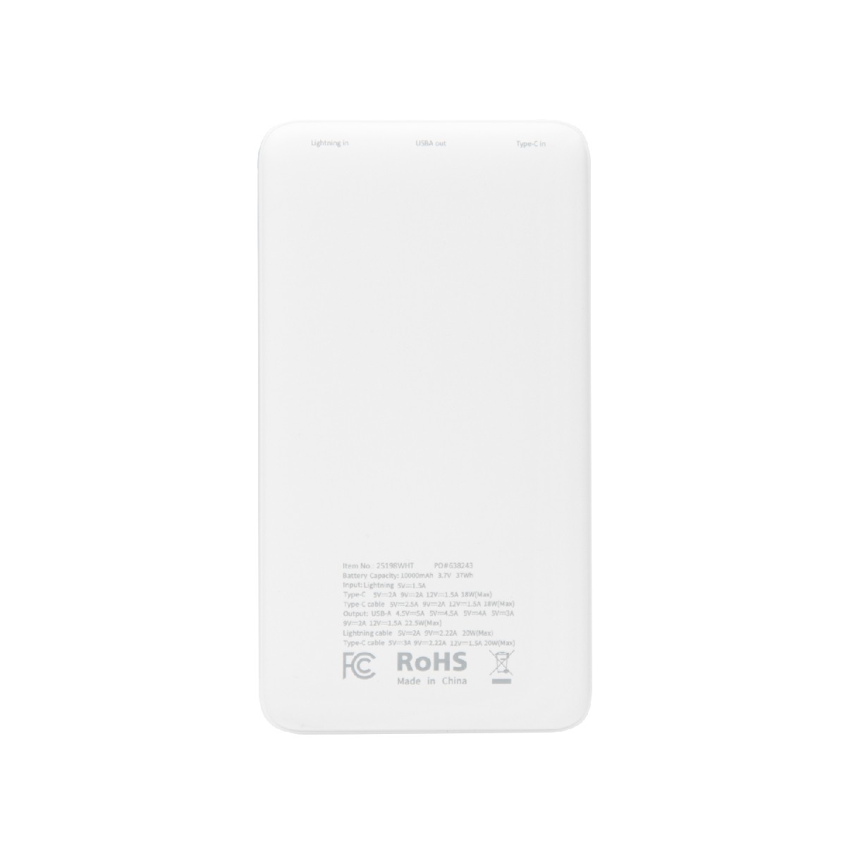 Picture of 10,000 Mah Power Bank With Integrated Cables
