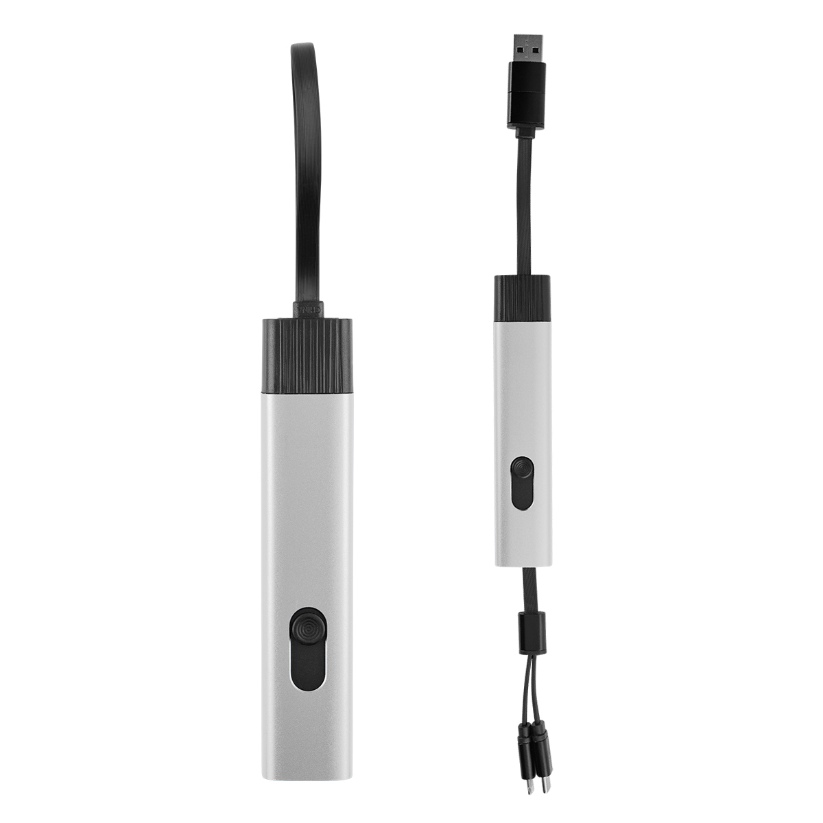 Picture of Recycled Aluminum Retractable Travel Charging Cable