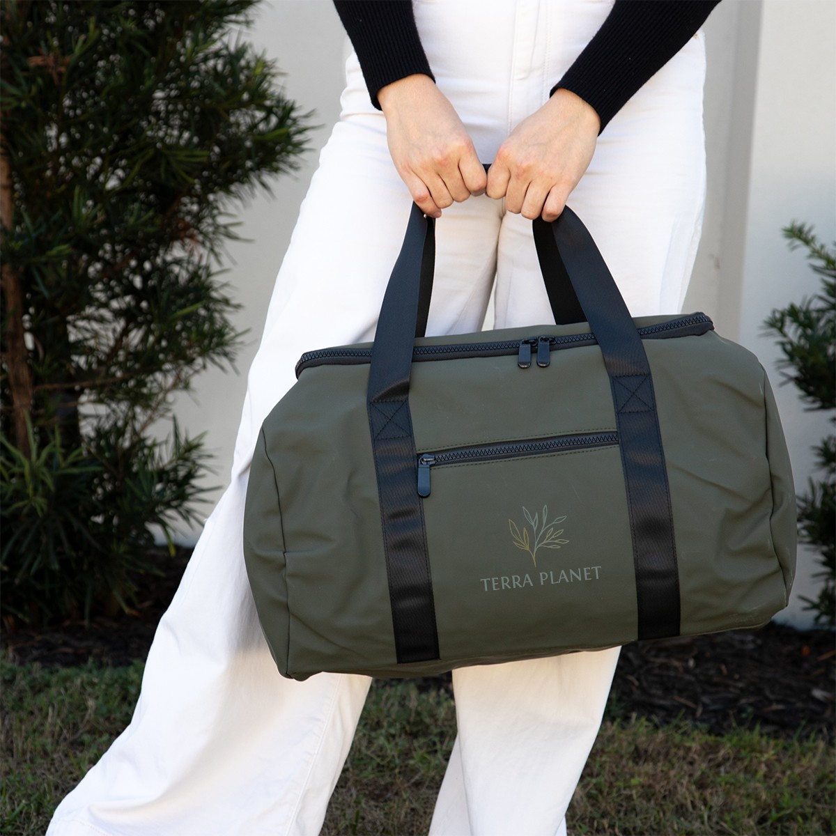 Picture of Hudson Recycled Leatherette Duffel Bag
