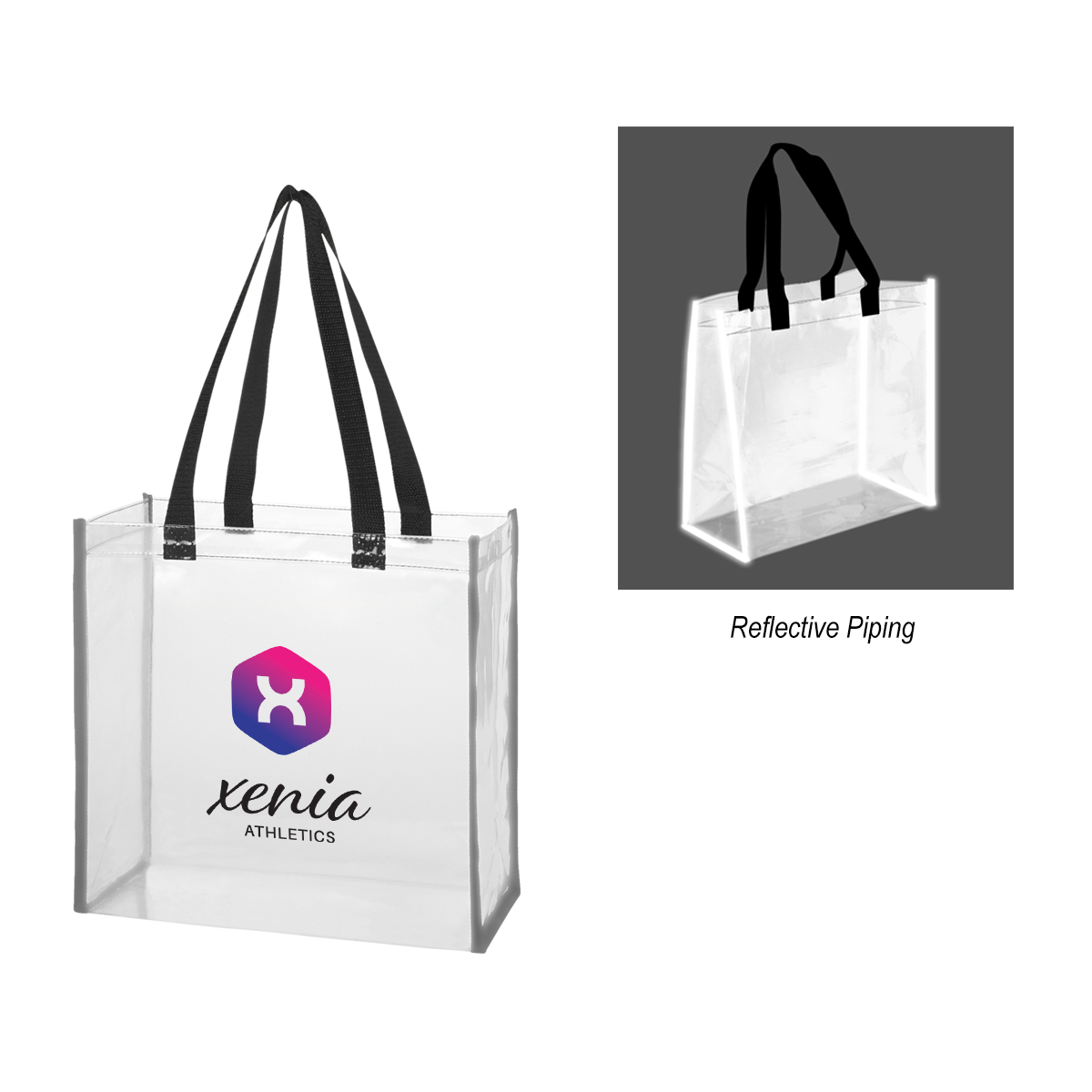 Picture of Reflective Shopper Clear Eva Reflective Tote Bag