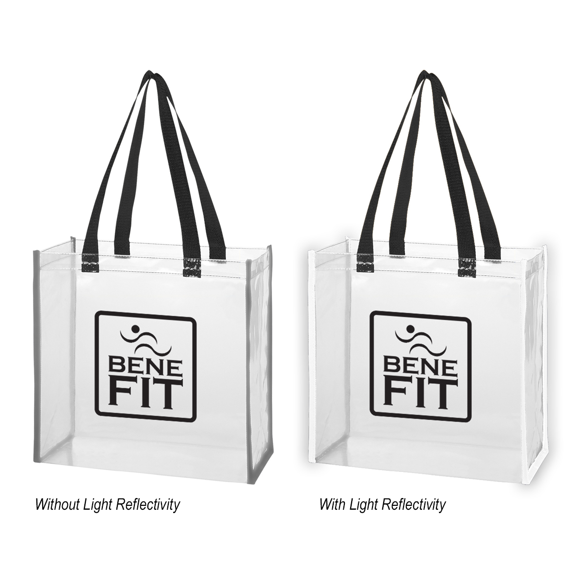 Picture of Reflective Shopper Clear Eva Reflective Tote Bag