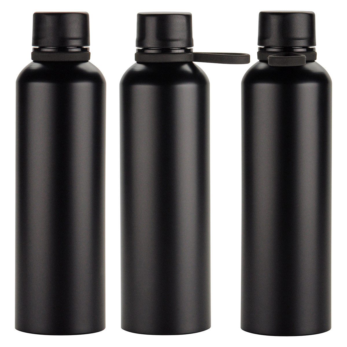 Picture of Avento 25 oz Recycled Aluminum Bottle with Silicone Loop
