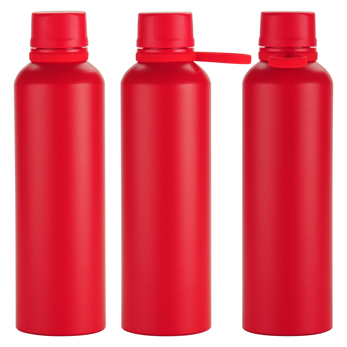 Picture of Avento 25 oz Recycled Aluminum Bottle with Silicone Loop