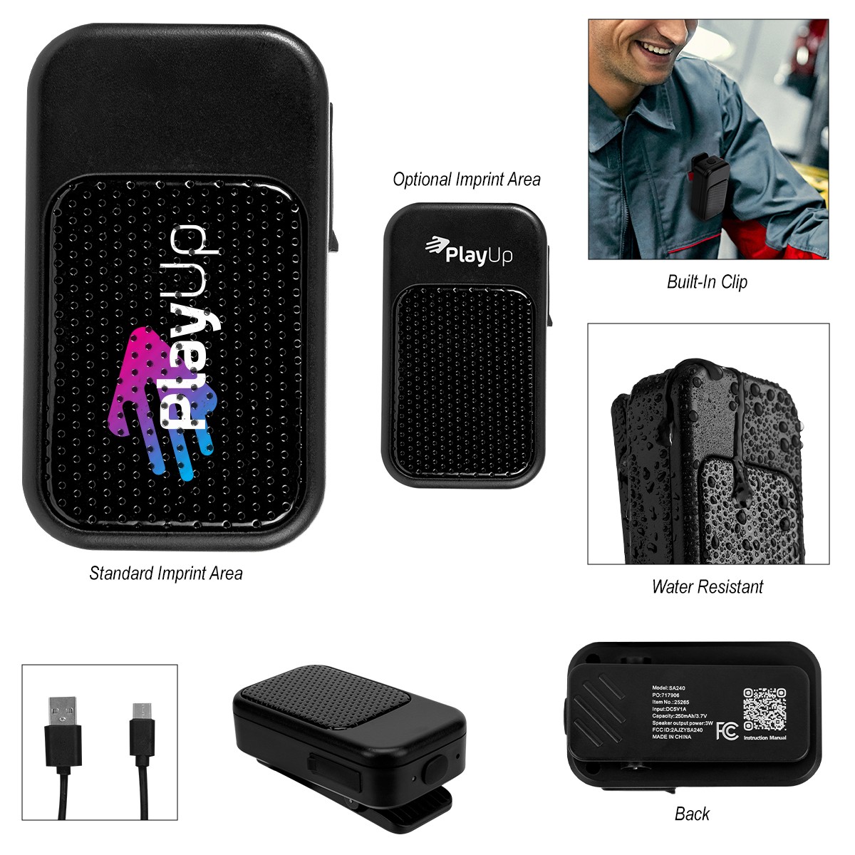 Picture of Clip-on Mini Mesh Front Speaker