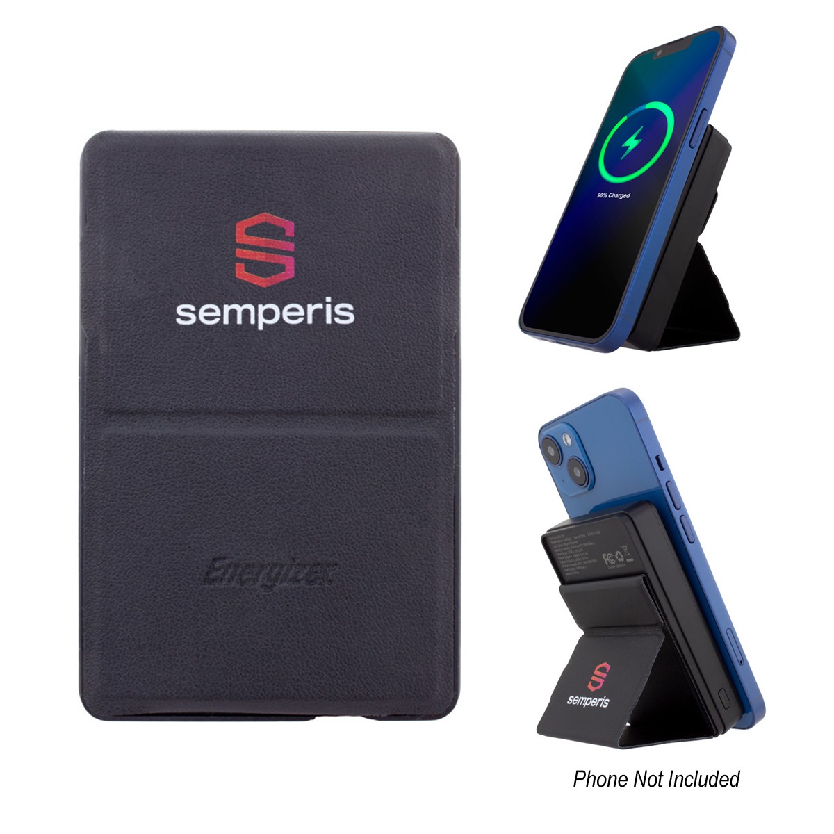 Picture of 5,000 Mah Energizer® Mag-n-kick™ Wireless Charger Power Bank And Phone Stand