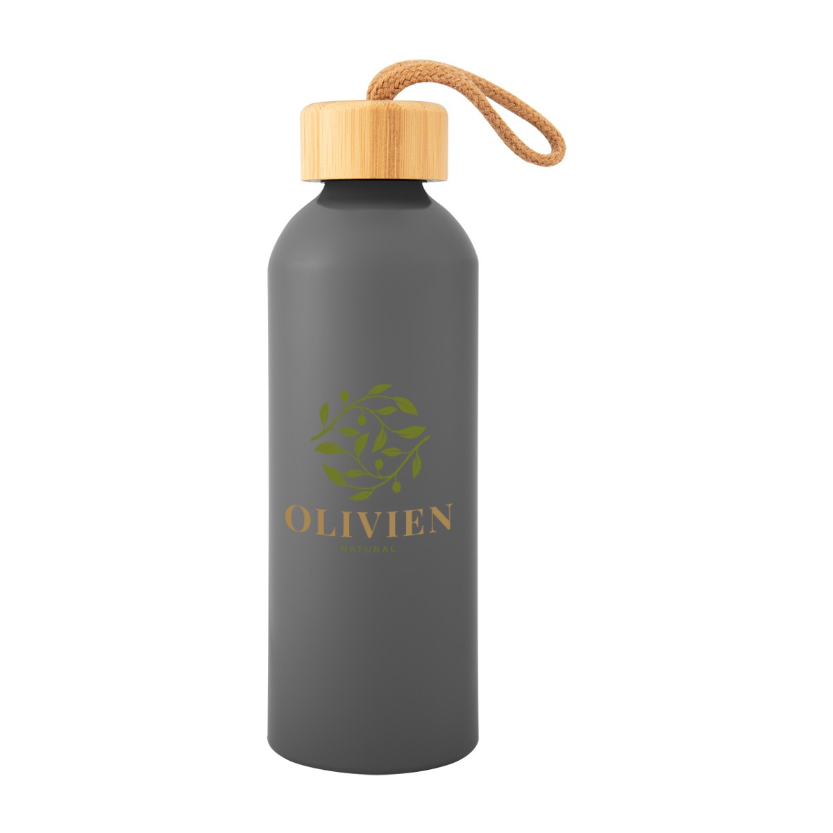 Picture of 25 Oz. Blaire Recycled Aluminum Bottle With Bamboo Lid