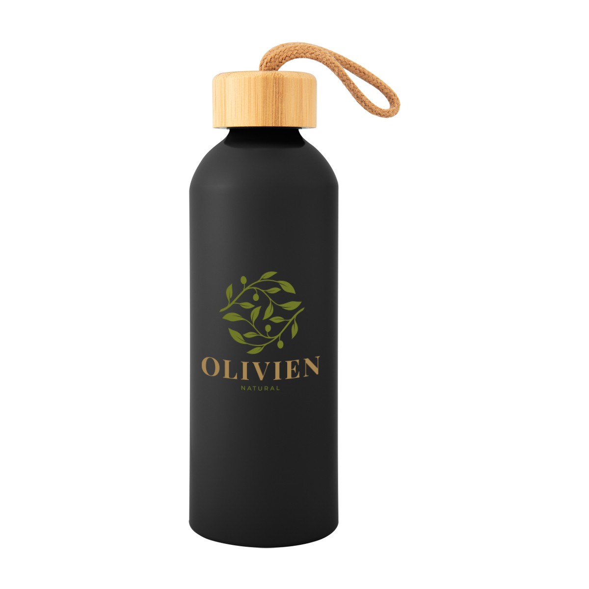 Picture of 25 Oz. Blaire Recycled Aluminum Bottle With Bamboo Lid