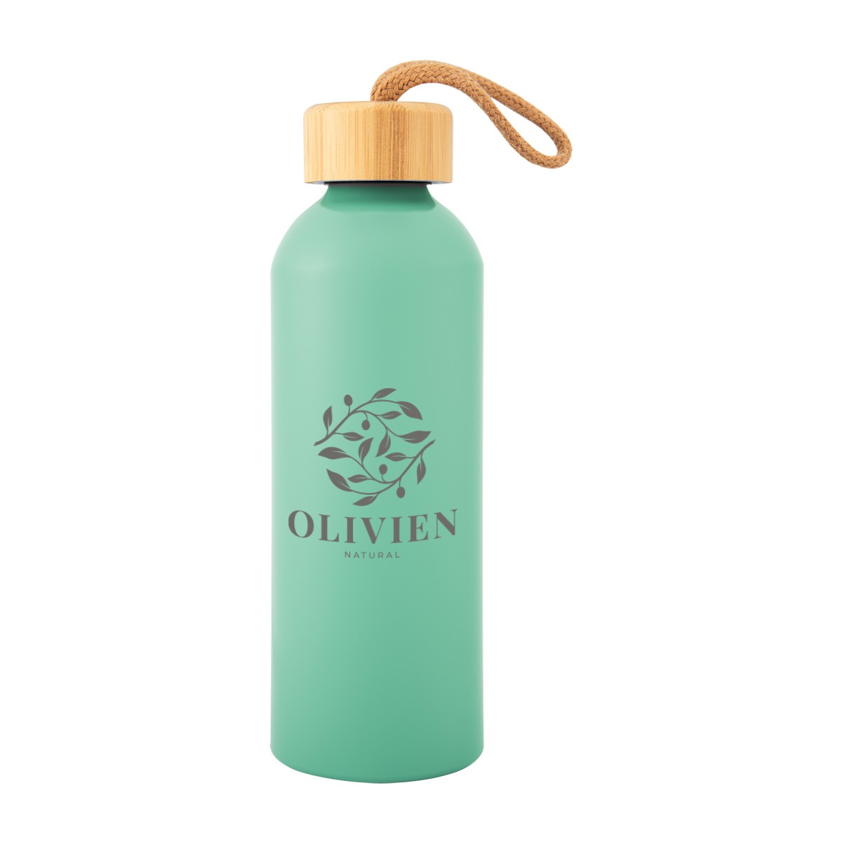 Picture of 25 Oz. Blaire Recycled Aluminum Bottle With Bamboo Lid