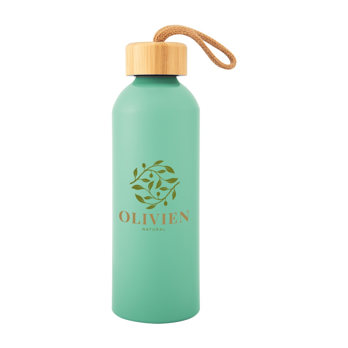 Picture of 25 Oz. Blaire Recycled Aluminum Bottle With Bamboo Lid