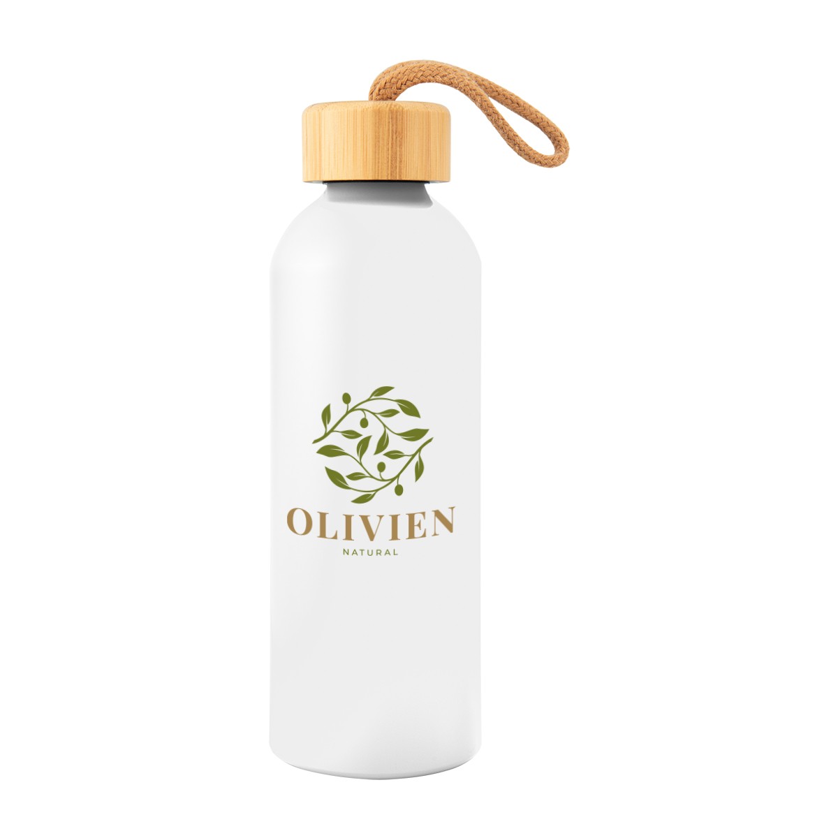 Picture of 25 Oz. Blaire Recycled Aluminum Bottle With Bamboo Lid