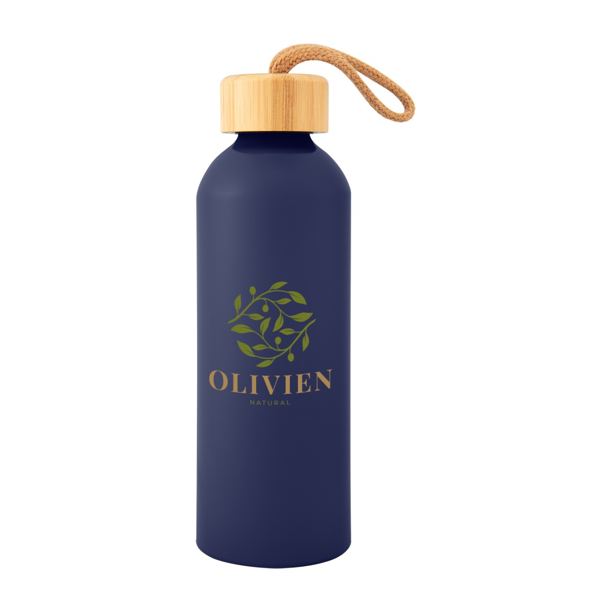 Picture of 25 Oz. Blaire Recycled Aluminum Bottle With Bamboo Lid
