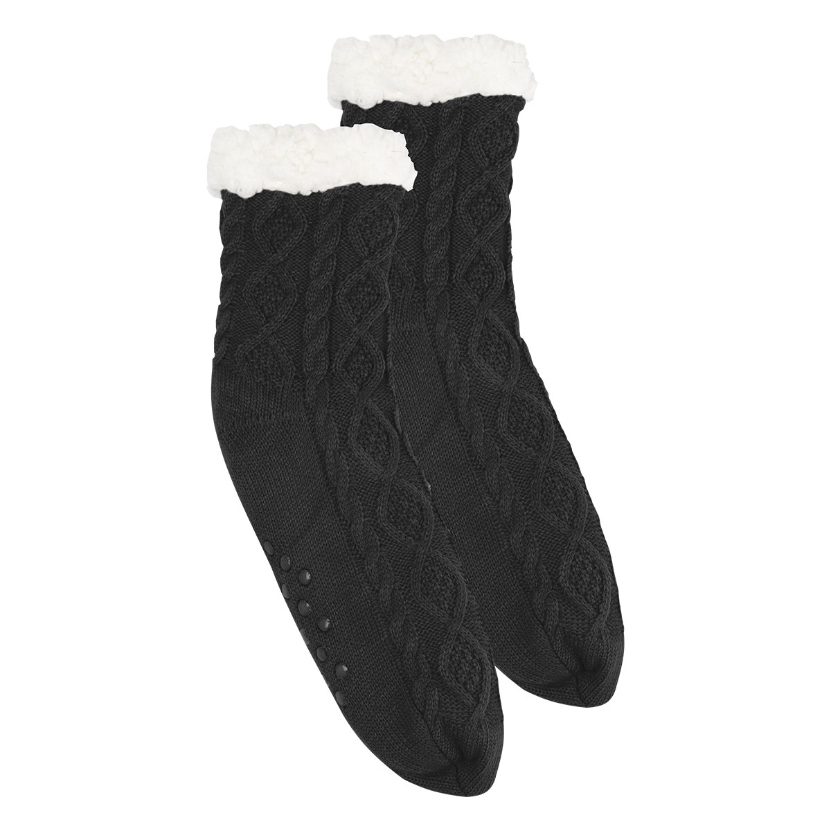 Picture of Cozy Cable Knit Slipper Socks