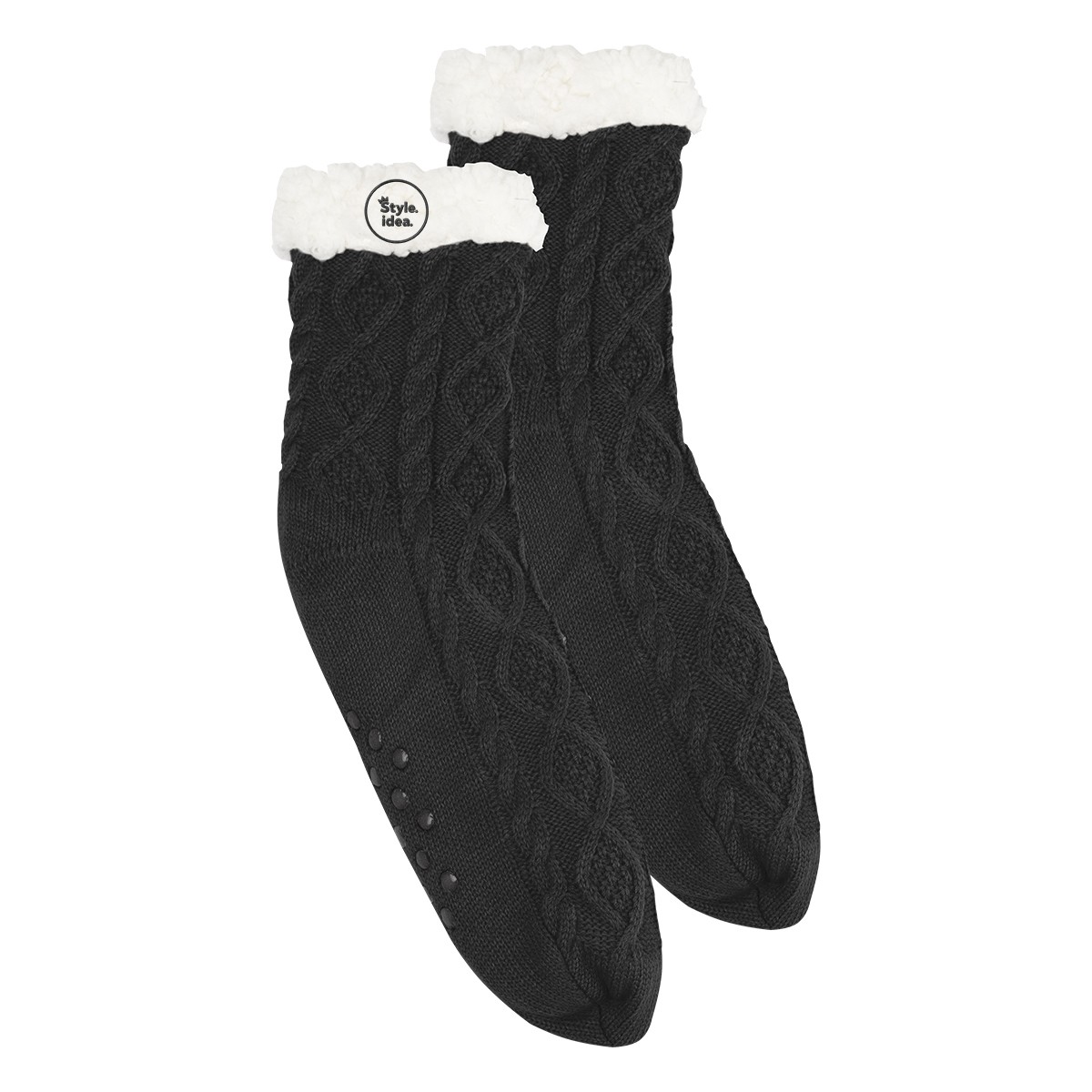 Picture of Cozy Cable Knit Slipper Socks