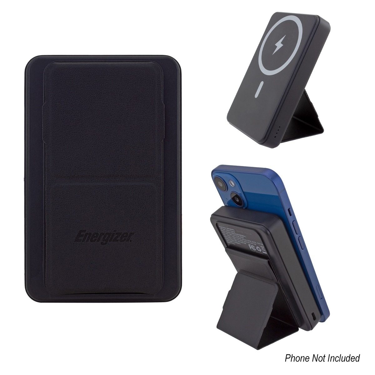 Picture of 10,000 Mah Energizer® Mag-n-kick™ Wireless Charger Power Bank And Phone Stand