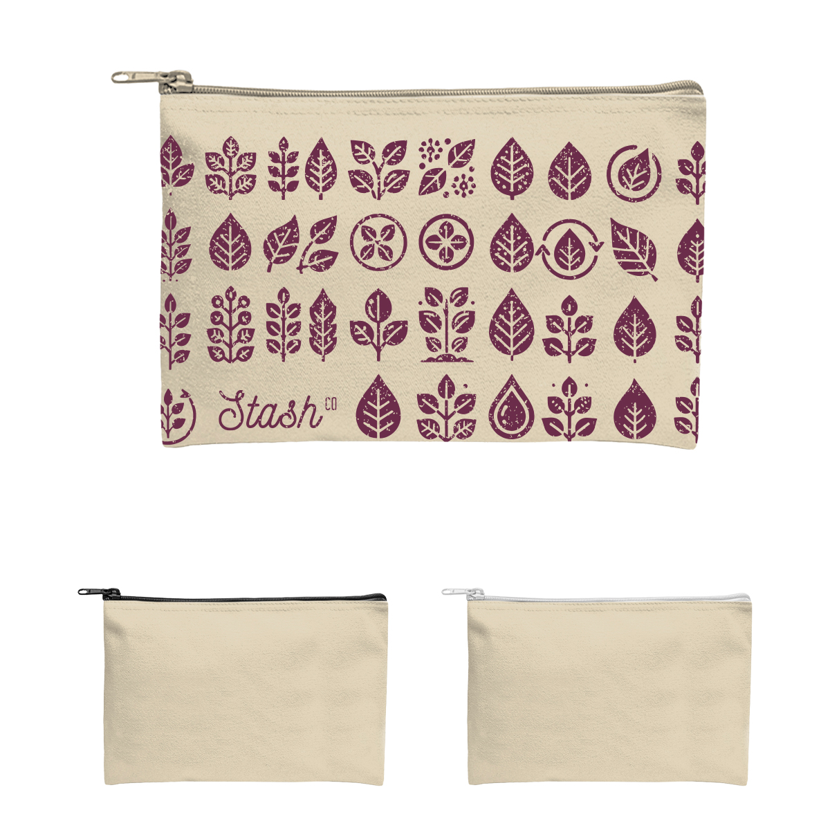 Picture of Recycled Canvas Zippered Pouch