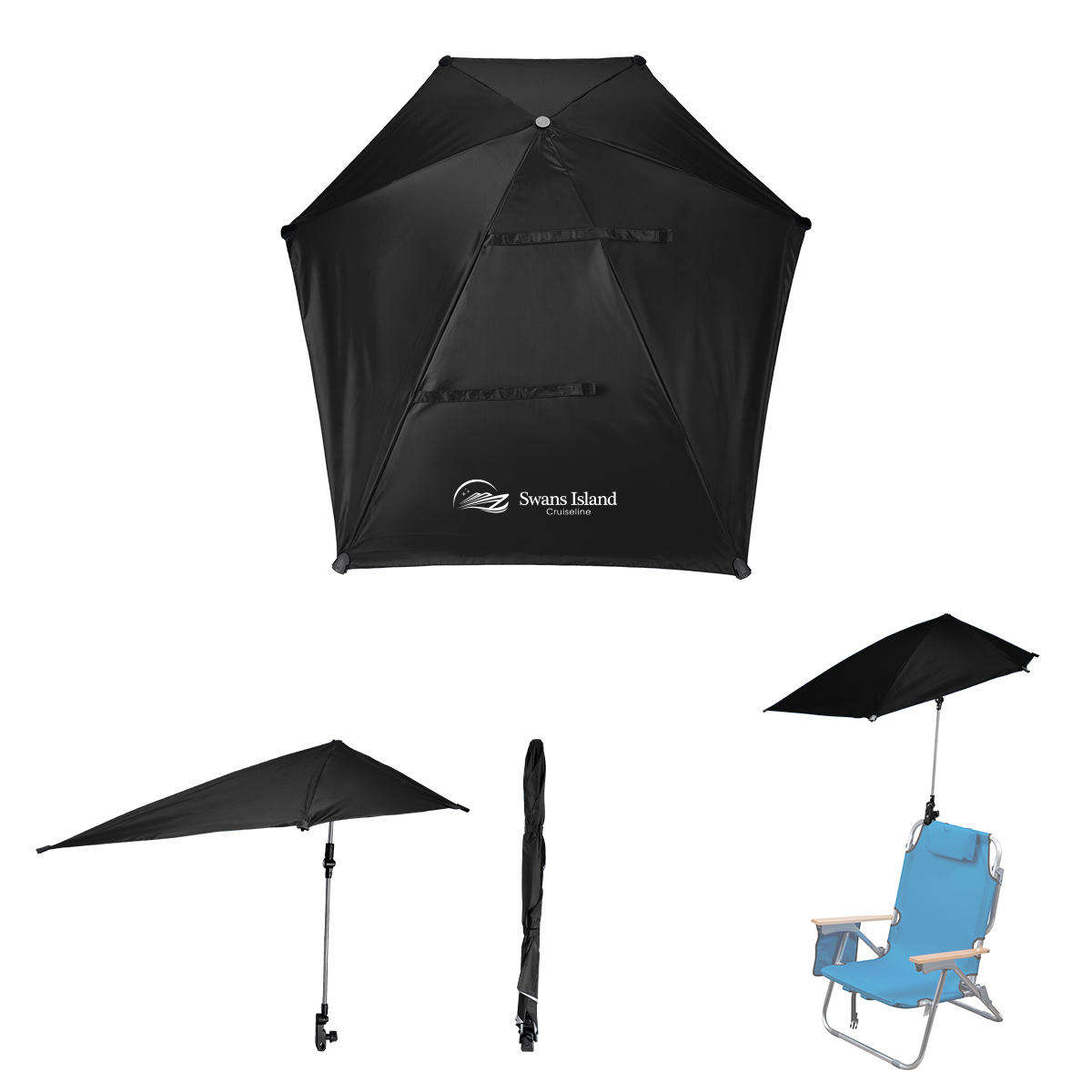 Picture of 50" Arc Spf 50 Chair Umbrella With 100% Rpet Canopy