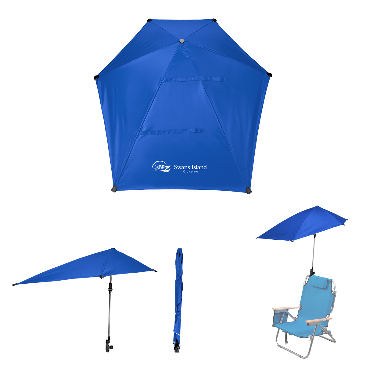 Picture of 50" Arc Spf 50 Chair Umbrella With 100% Rpet Canopy