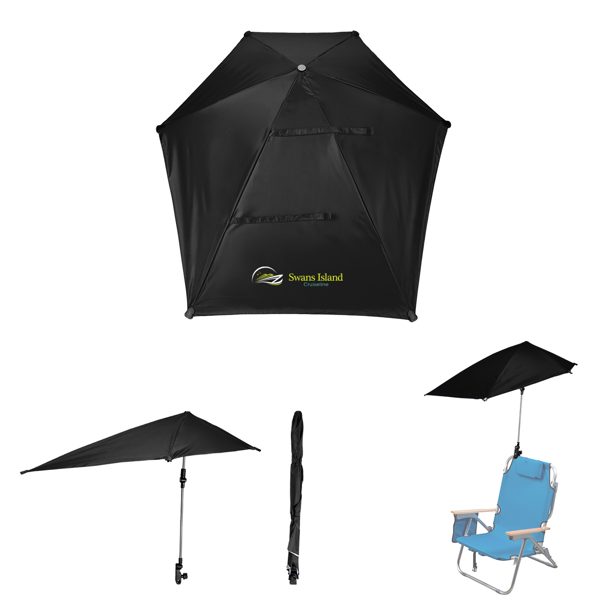 Picture of 50" Arc Spf 50 Chair Umbrella With 100% Rpet Canopy