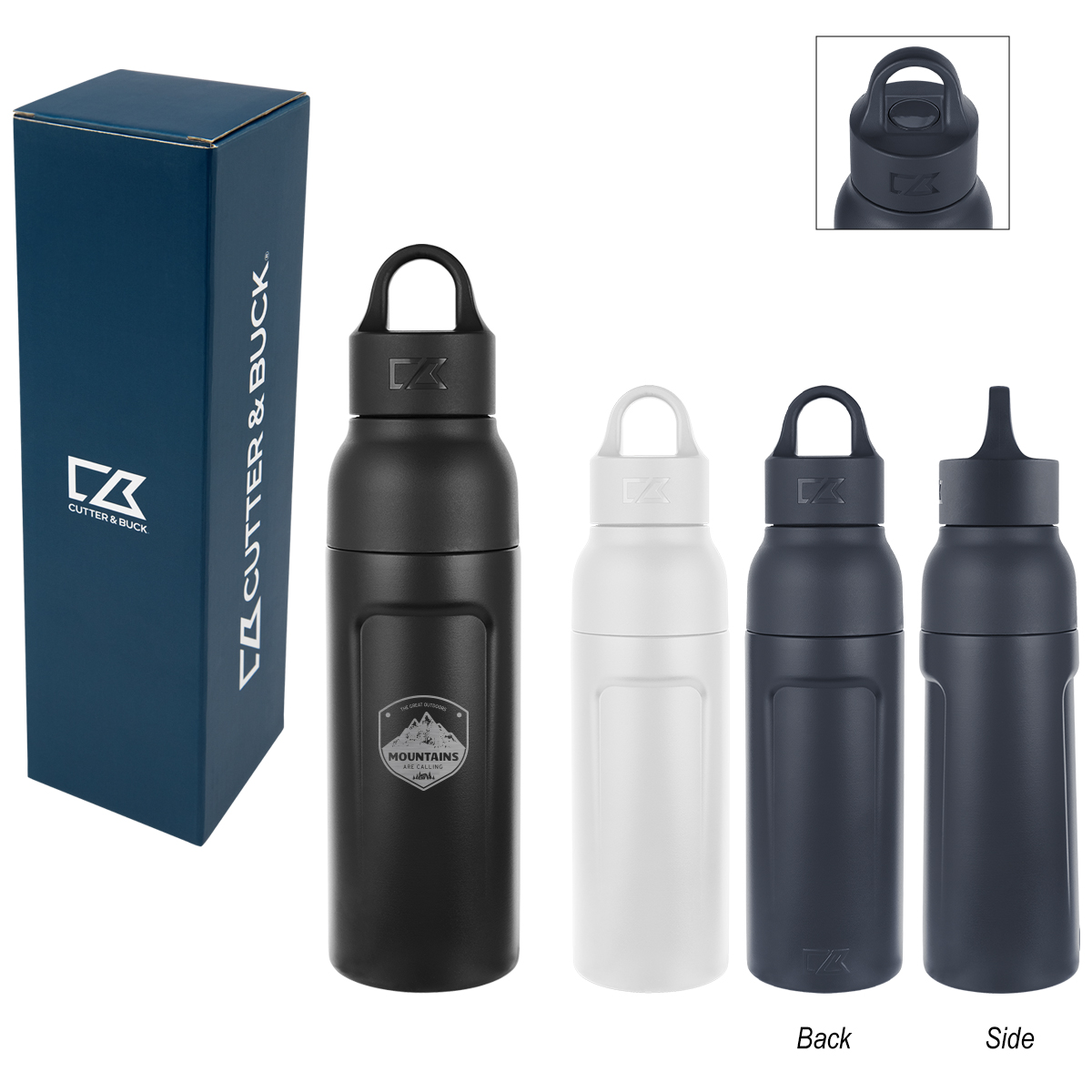 Picture of 17 Oz. Cutter & Buck® Recycled Stainless Steel Bottle