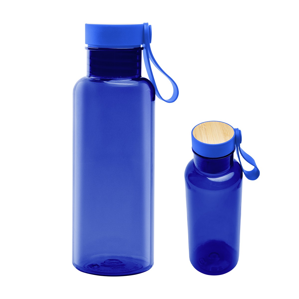 Picture of 20 Oz. Case Rpet Bottle With Bamboo Accent Lid And Silicone Easy Carry Handle