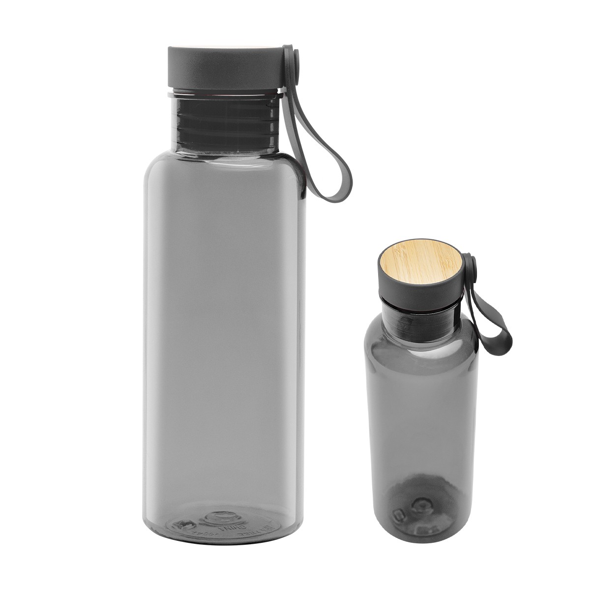Picture of 20 Oz. Case Rpet Bottle With Bamboo Accent Lid And Silicone Easy Carry Handle