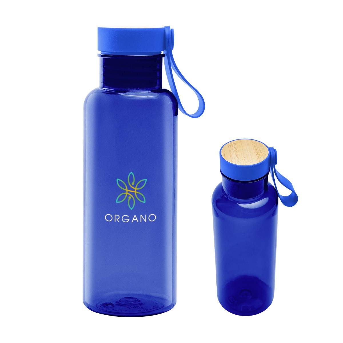 Picture of 20 Oz. Case Rpet Bottle With Bamboo Accent Lid And Silicone Easy Carry Handle