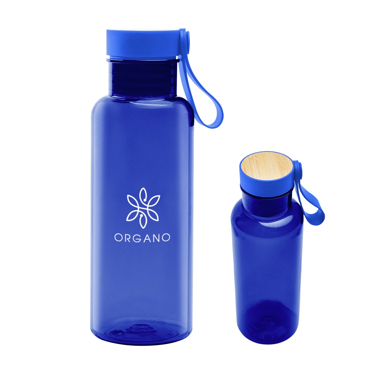 Picture of 20 Oz. Case Rpet Bottle With Bamboo Accent Lid And Silicone Easy Carry Handle