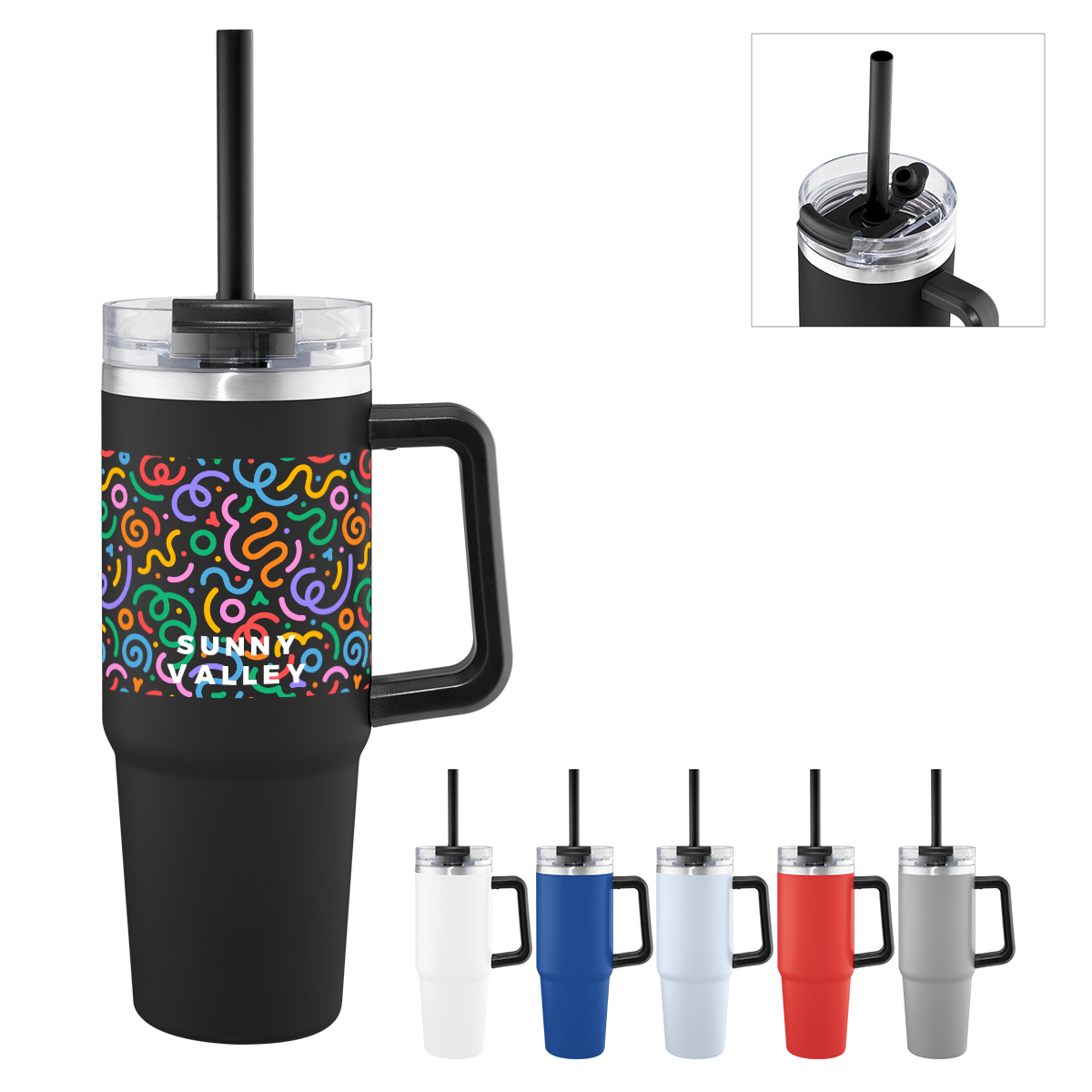 Picture of 30 Oz. Full Color Intrepid Recycled Stainless Steel Tumbler