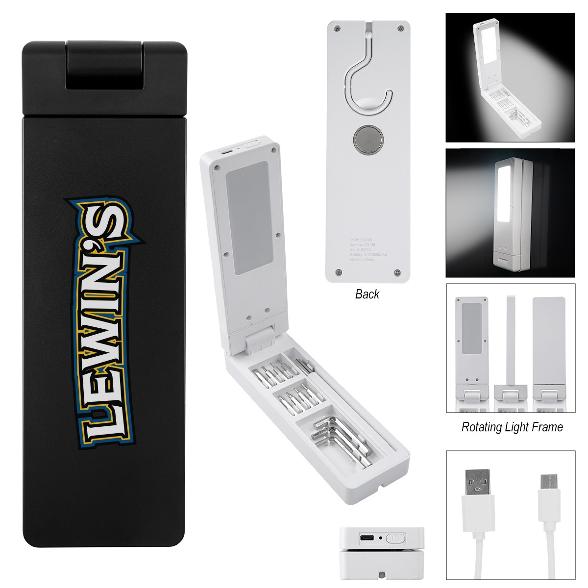 Picture of Logan 13-piece Tool Set With Rechargeable Light