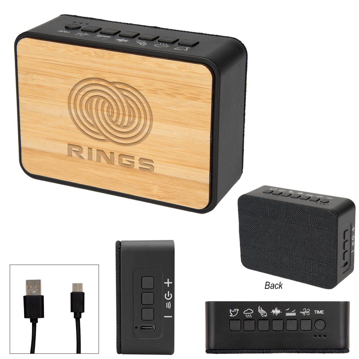Picture of Sound Asleep Bamboo White Noise Machine & Speaker 2.0