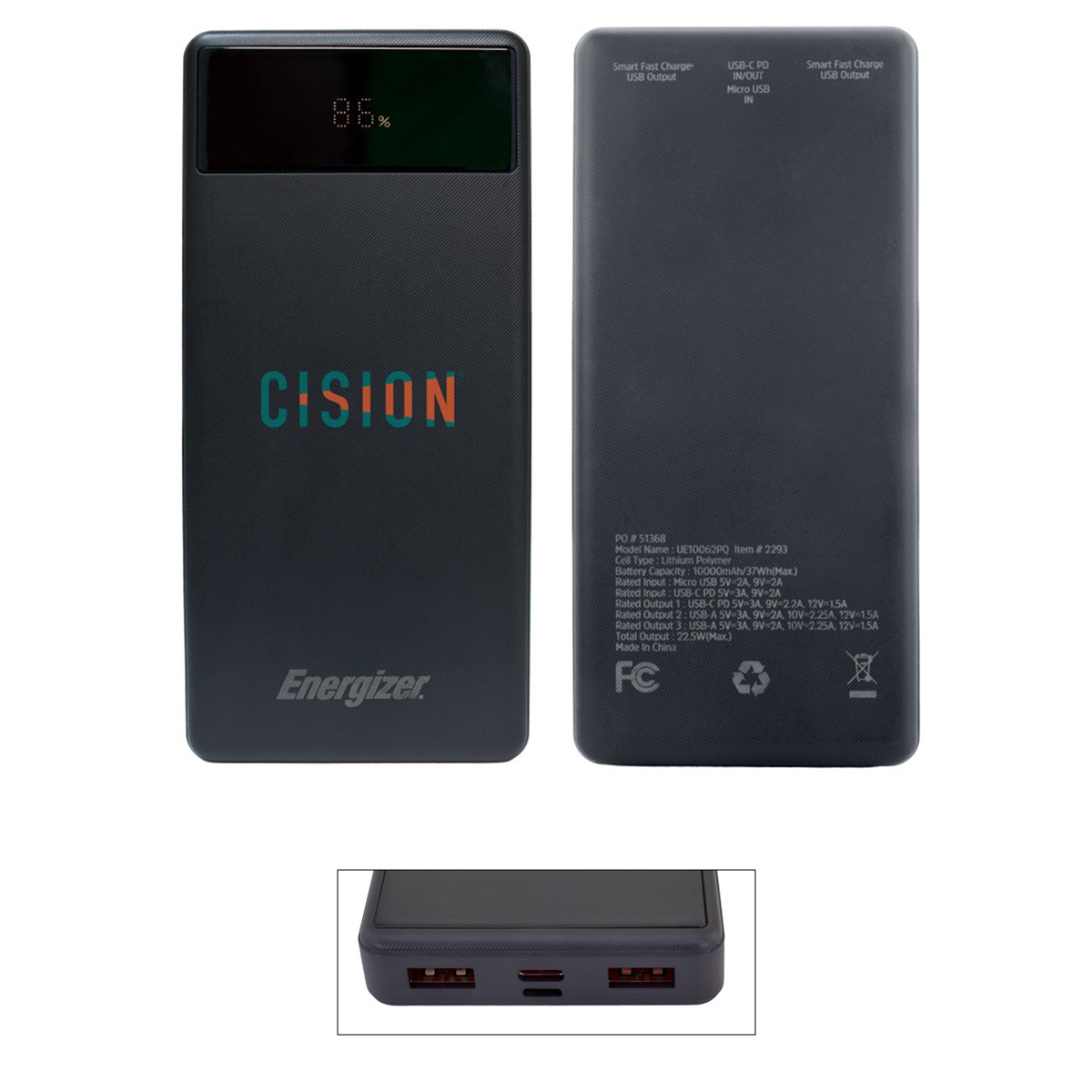 Picture of 10,000 Mah Energizer® Pd Power Bank