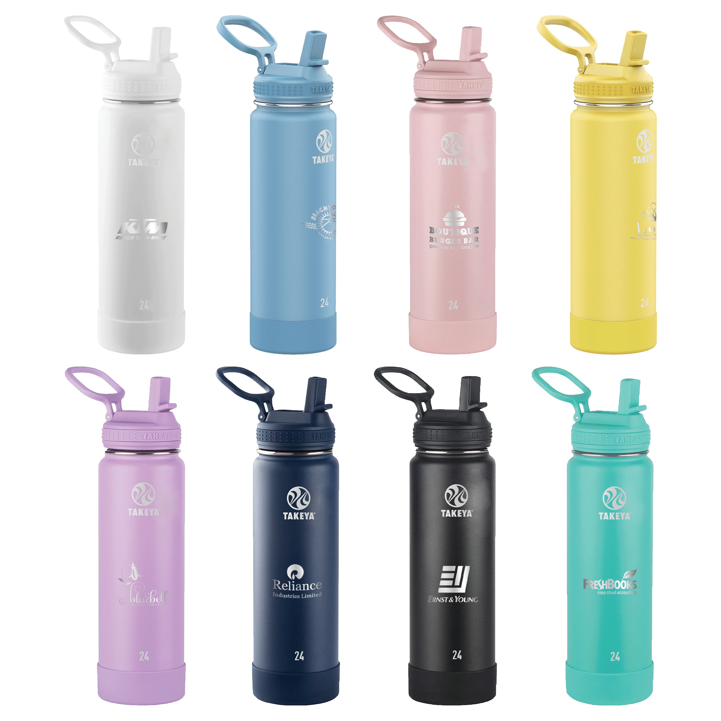 Picture of Takeya® 24 oz. Water Bottle with Actives Straw Lid™, Laser, Premium