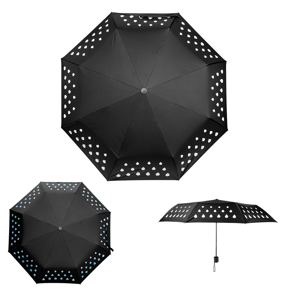 Picture of 42" Color Changing Umbrella With 100% Rpet Canopy