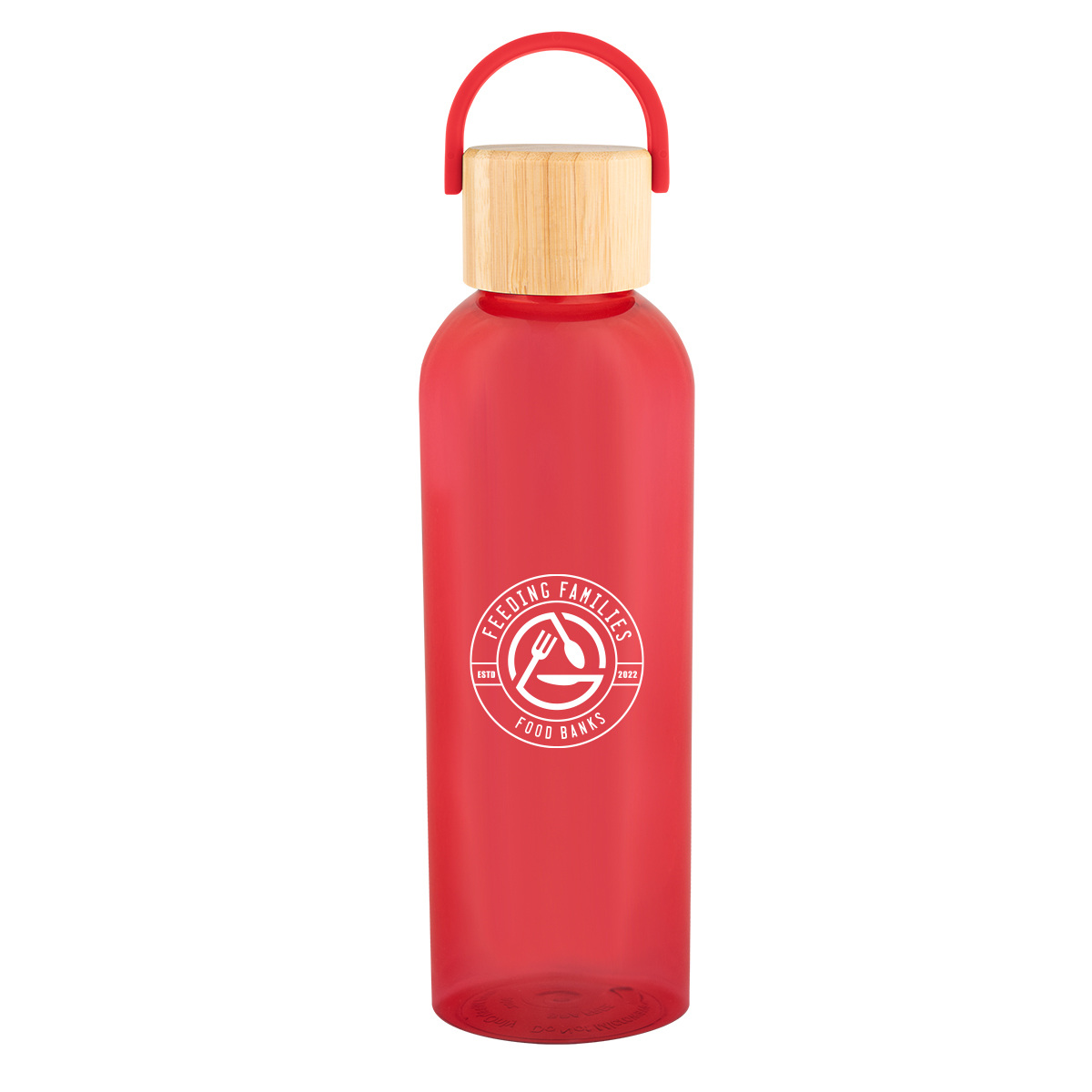 Picture of 20 Oz. Ally Rpet Bottle With Bamboo Lid And Easy Carry Handle