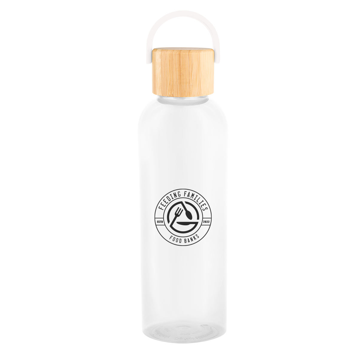 Picture of 20 Oz. Ally Rpet Bottle With Bamboo Lid And Easy Carry Handle
