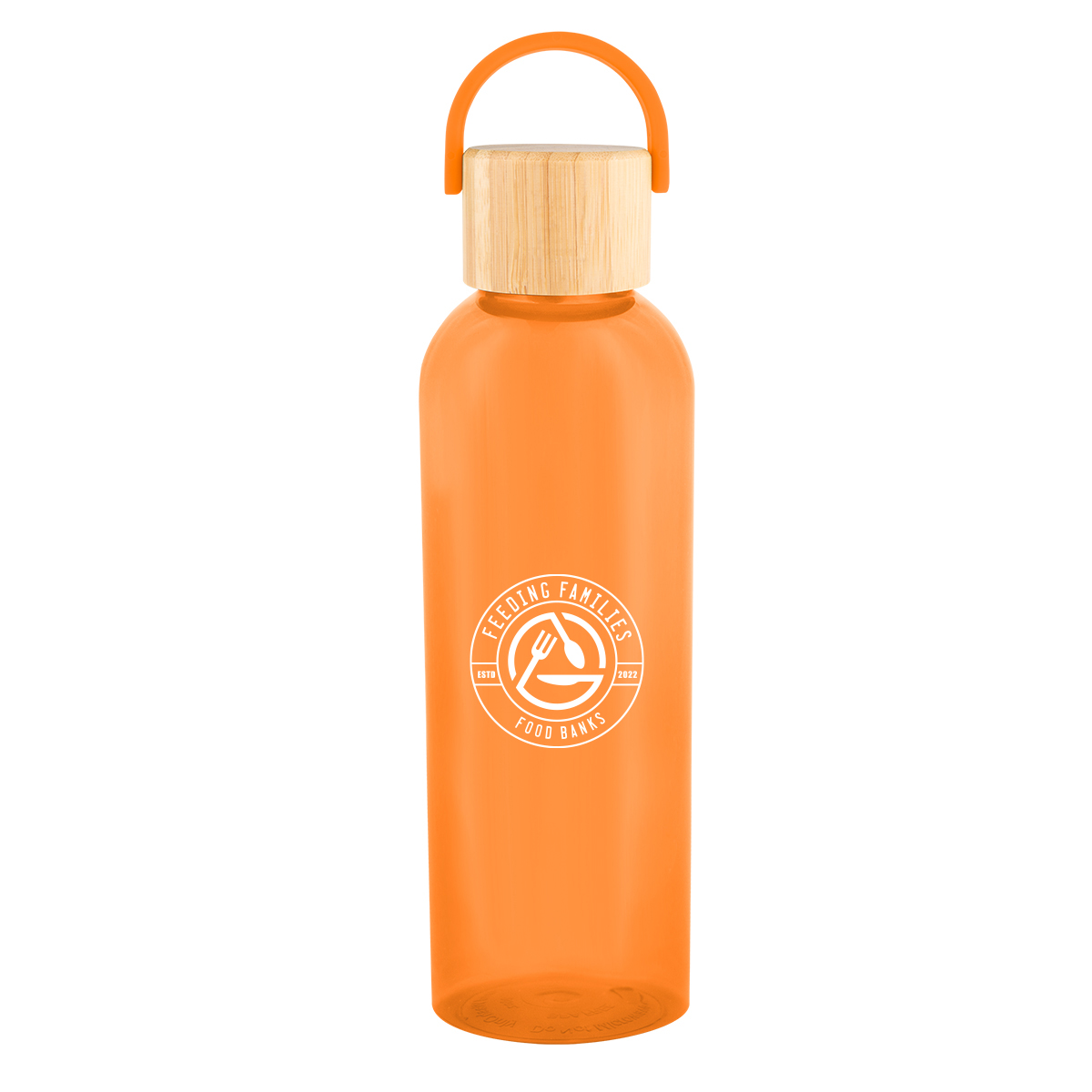Picture of 20 Oz. Ally Rpet Bottle With Bamboo Lid And Easy Carry Handle