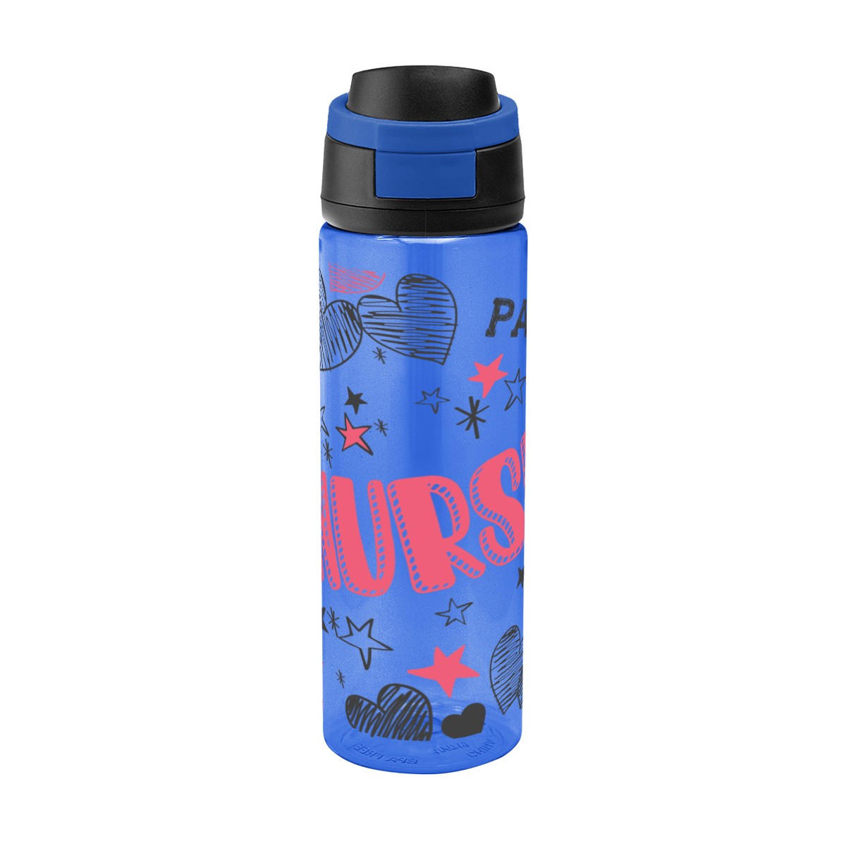 Picture of 24 Oz. Full Color Pop Sip Rpet Bottle