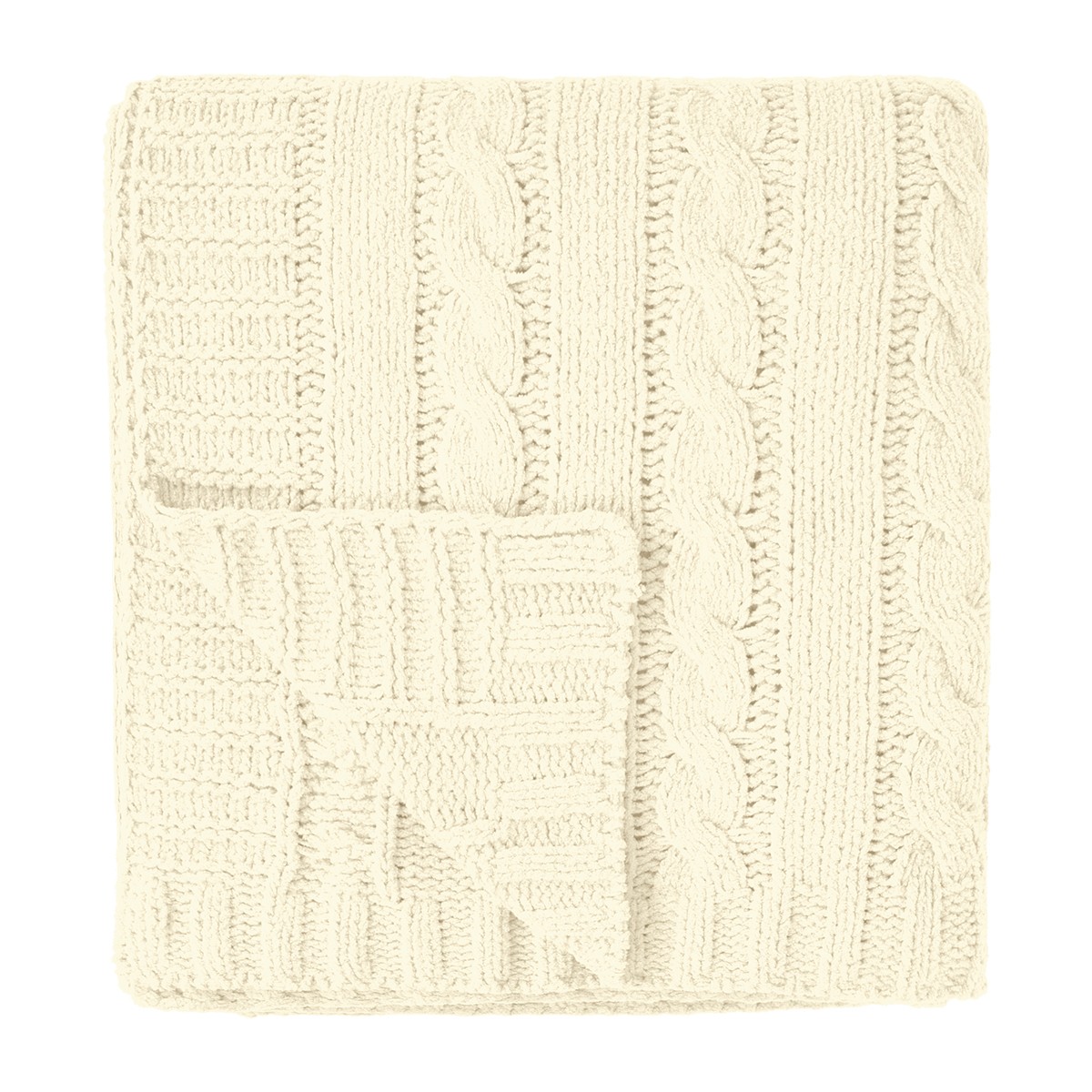 Picture of Cable Knit Rpet Chenille Blanket