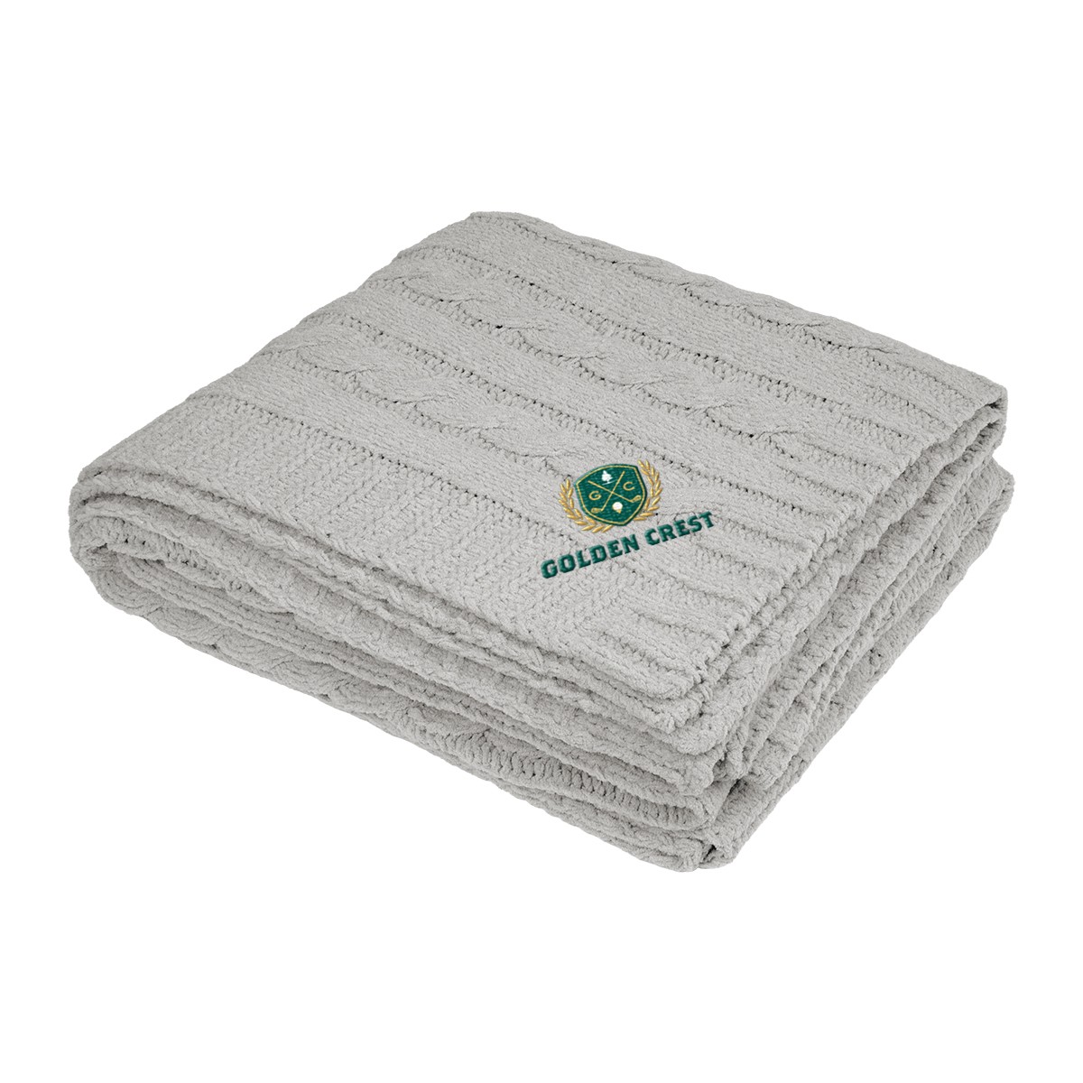 Picture of Cable Knit Rpet Chenille Blanket
