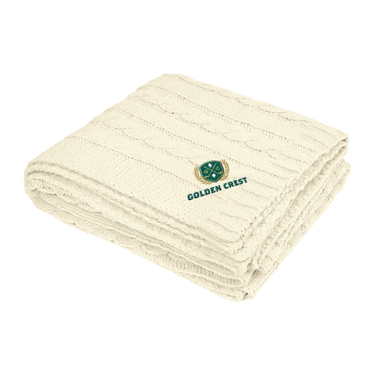 Picture of Cable Knit Rpet Chenille Blanket